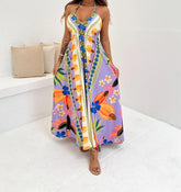 Vestido Indiano Maju Estampa lilás