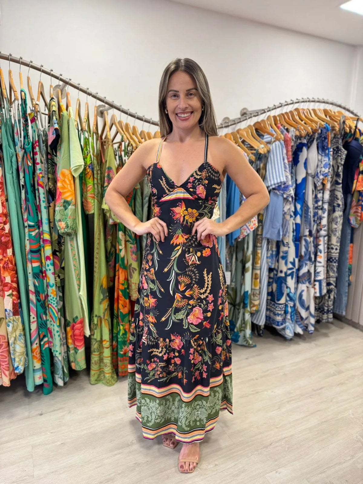 Vestido Longo Isabel Est. Aurora